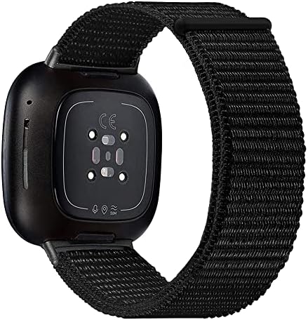Bumove Nylon Arm/Fandkle for Fitbit Versa 4/3/Sense Watch Smart, רצועת אימון ספורט מתכווננת נשים גברים SARM/ANKLAND