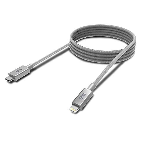 Puregear USB C לכבל ברק, קלוע Apple MFI מוסמך טעינה נתוני סנכרון כבל תמיכה בתמיכה במשלוח חשמל וסוג C מטענים עבור iPhone