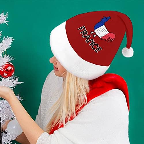 צרפתית לה קוק גאלואה חג המולד כובע רך בפלאש סנטה כובע מצחיק כפה עבור חג המולד לשנה חדשה חגיגי מפלגה