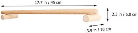 מגבת Wenlii נייר טואלט הרכבה עץ מדף פשוט מעמד קולב קולב גליל מוטות ווים