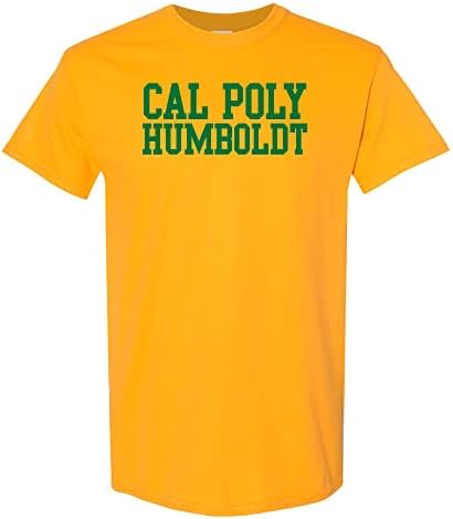 Cal Poly Humboldt Lumberjacks בלוק בסיסי, חולצת T צבע צוות, מכללה, אוניברסיטה
