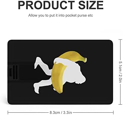 Bigfoot הנושאת בננה בננה USB 2.0 מכשירי פלאש מכשירי זיכרון לצורת כרטיס אשראי