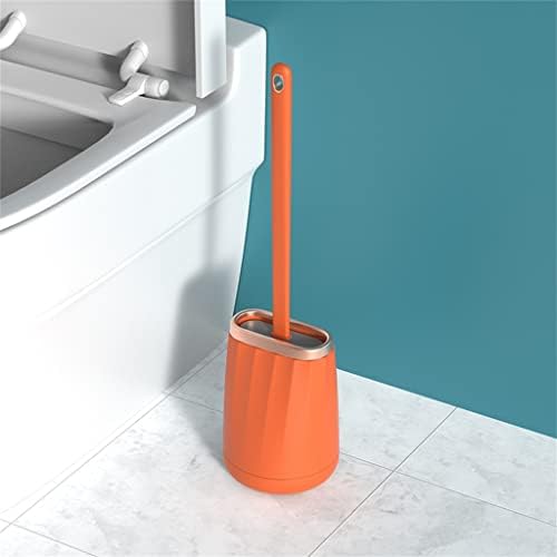 Hyllby סיליקון מברשת שירותים ניקוי מחזיק מברשת טואלט מברשת טואלט ראש קיר רכוב על כלי ניקוי אביזרי אמבטיה (צבע: D, גודל