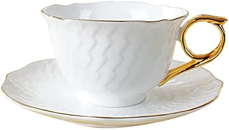 TREXD כוס קפה אנגלית וכוס צלחת עם כוס כוס ארוחת בוקר אירופית ספל כוס תה אחר הצהריים