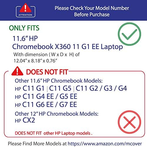 מארז פגז קשה של MCover עבור 11.6 HP Chromebook X360 11 G1 EE מחשבים ניידים