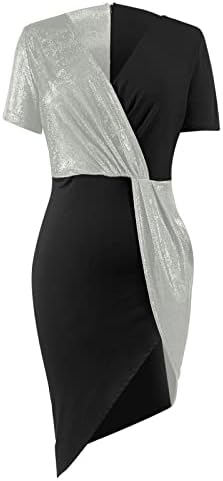 שמלות פרגיות לנשים 2023 מסיבה, טנק ללא שרוולים לנשים רצועה סקסית עטוף חריץ חריץ קוקטייל MIDI שמלה