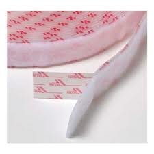 Velcro 1013-AP-PSA/L ניילון לבן ארוג קלטת הידוק, סוג לולאה, גב דבק רגיש ללחץ, 3/4 רוחב, 10 '