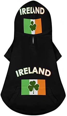 אירלנד דגל אירי ירוק סנט פטריק יום כלבים הדפס קפוצ'ון סוודרים סוודרים כלבים סווטשירטים חיות מחמד בגדים בגדים לחתול