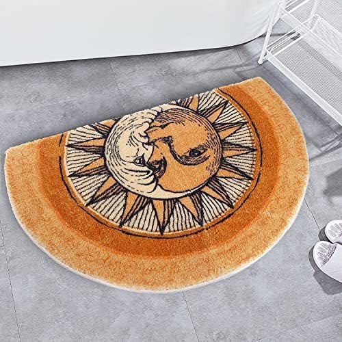 Jifeifan Creative Semi-Circulal Areature שטיח אנטי-החלקה על שטיח סופג סופג
