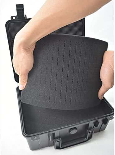 תיבת כלי בטיחות TKFDC תיבת כלי ABS ABS אחסון מפלסטיק ציוד ציוד ציוד לכלי מארז מזוודה חיצונית עם קצף בפנים
