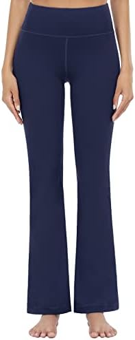 מכנסי יוגה של Bootcut Songupout לנשים, חותלות מתלקות גבוהות במותניים מכנסיים יוגה אתלטים מותניים גבוהים מכנסיים
