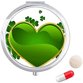 תלתן לב אירלנד יום פטריק הקדוש גלולת מקרה כיס רפואת אחסון תיבת מיכל מתקן