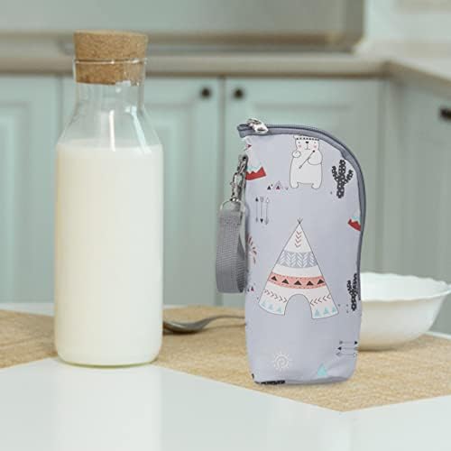 תיק בקבוק תינוק מבודד טודמומי: תיק אחסון חלב אם נייד האכלה תרמית מחזיק נרתיק סיעוד מנשא נסיעות תיק בקבוק האכלה