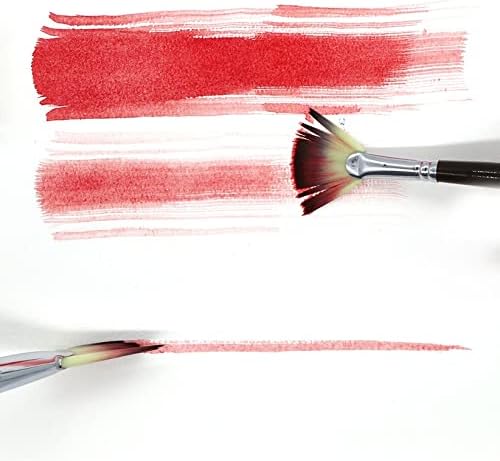 HNKDD 6 מברשת צבעי מים סט ניילון ציור שיער ציור אמנות ציוד לציור בית הספר