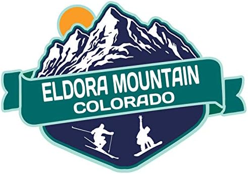אלדורה הר קולורדו סקי הרפתקאות מזכרות 2 אינץ ויניל מדבקות מדבקת הר עיצוב