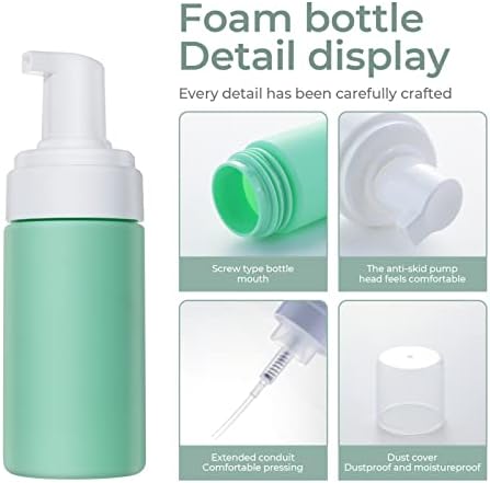 לונגוויי 3.4 עוז פלסטיק נסיעות קצף סבון מתקן / ריק קצף משאבת בקבוקים - למילוי חוזר קסטיליה סבון מתקן-חינם