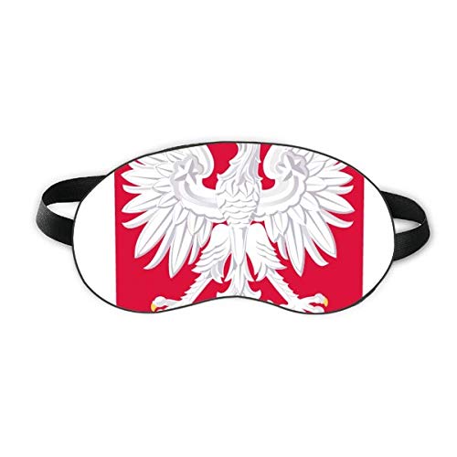 פולין אירופה סמל לאומי מגן שינה עין רכה לילה כיסוי גוון כיסוי עיניים