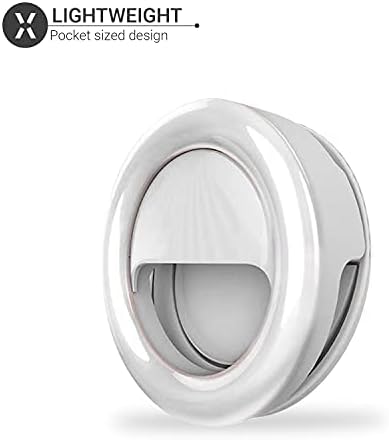 קליפ אוליקסאר על טבעת אור-תאורת סטודיו-סלפי טבעת אור-עבור טלפונים חכמים מחשבים ניידים & מגבר; טבליות-לבן