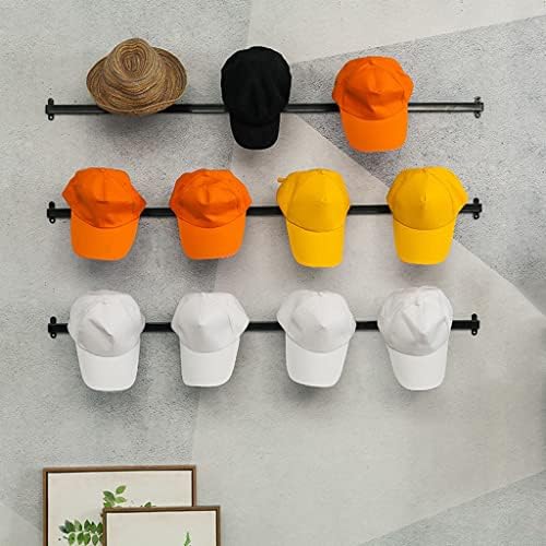 3 קומות קיר רכוב מתלה כובע, כניסה בציר כובע קולב מתכת בודד הקמעונאי תצוגת כובע סטנד פאות מחזיק לכניסה, אמבטיה,
