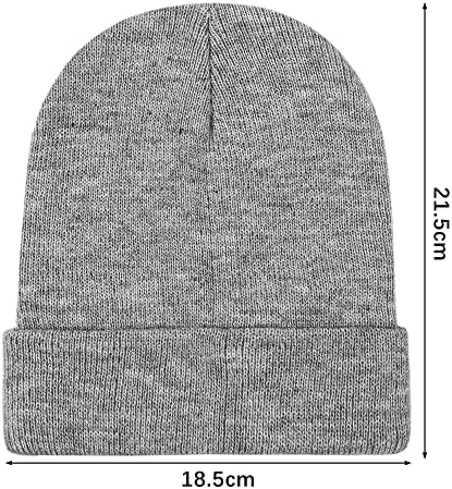 12 חבילה סרוג חורף בימס אקריליק חם גולגולת כובע שרוול שעון כובע לגברים או נשים