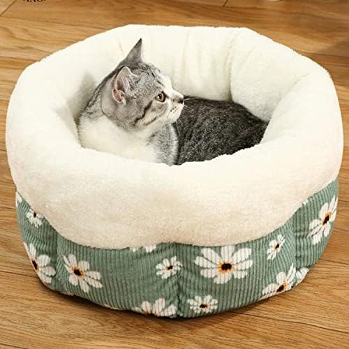 עצמי התחממות חתול מיטת-חמוד פרח דפוס לחיות מחמד חם חתול בית 2 עבור קטן בינוני חתלתול כלב חתול מחמד בית אספקת