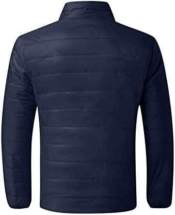 מעיל גברים, פלוס גודל מעילי שרוול ארוך בגודל מגמה חורף פעיל צוואר גבוה מיקוד מעילים מתאימים לצבע אחיד 3