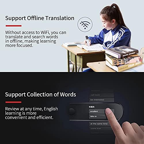 לוקאו נייד מילון עט טקסט סריקה קריאת תרגום עט צמוד שפה מתורגמן מכשיר עם מסך מגע תמיכה