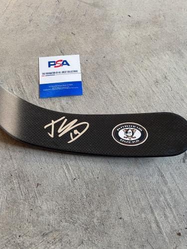 טרוי טרי אנהיים ברווזים אדירים חתומים על חתימה הוקי מקל חתימה עם PSA COA - מקלות NHL עם חתימה