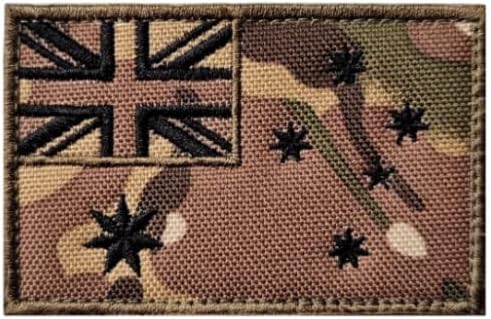 דגל אוסטרליה טלאי רקמה צבאי טקטי טקטי טלאי טלאי סמל סמל טלאי וו אפליקציות לאביזרי תרמיל בגדים