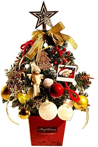 קישוט עץ חג המולד של זהב זוהר קישוטי חג המולד שולחן עיצוב מסיבה ביתית LED שולחן מיני חג המולד עץ חג המולד חג המולד קישוט