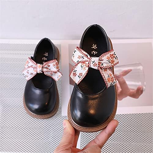 נעלי לבוש נעלי קשת חמודות סאטן קרסול בנות פרחים לחתונה מסיבת יום הולדת נוצצת או סנדלי בנות מידה 1