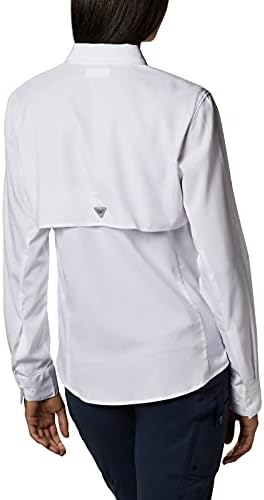 חולצת שרוול ארוך של קולומביה PFG Tamiami ™ II, לבנה, קטנה