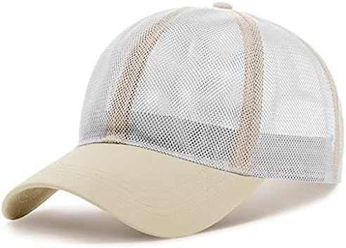 גברים Mesh Trucker כובע בייסבול כובע קיץ מתכוונן ספורט חיצוני ללבוש כובע ריצה מגניב נושם