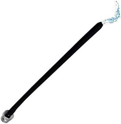 סיליקון זרבובית חוקן קובץ מצורף לשימוש חוזר מקלחת שחור צינור זרבובית