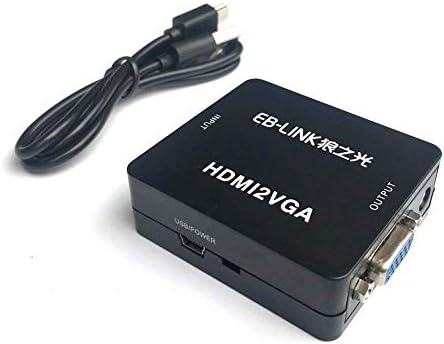 MINI HDMI ל- VGA 1080P מתאם ממיר וידאו עם HD בהבחנה גבוהה עבור HD TV VHS BLU PS3 XBOX