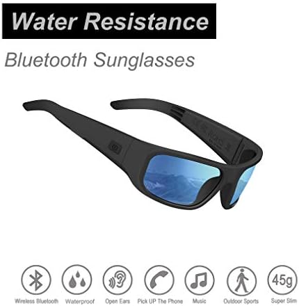 משקפי שמש בלוטות', משקפיים חכמים בסגנון אוזן פתוחה להאזנה למוזיקה ולשיחות טלפון עם עדשת בטיחות מקוטבת של יו-וי-400