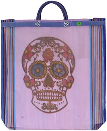תיק רשת מקסיקני מרקדו שוק תיק יום המתים: גולגולת סוכר 18 אקס 18