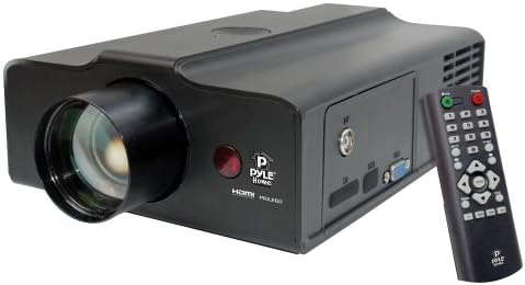 Pyle Home Prjle60 מקרן LED נייד לתכניות טלוויזיה משחקים סרטי ספורט בסנטימטרים של עד 100 אינץ '