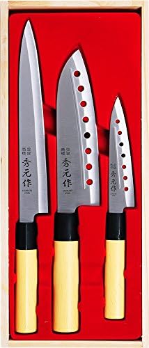 חברת סומיקמה., מ.מ. העבודה של הידמוטו סכין יפנית סט 3 חלקים ספ003 יבוא מיפן