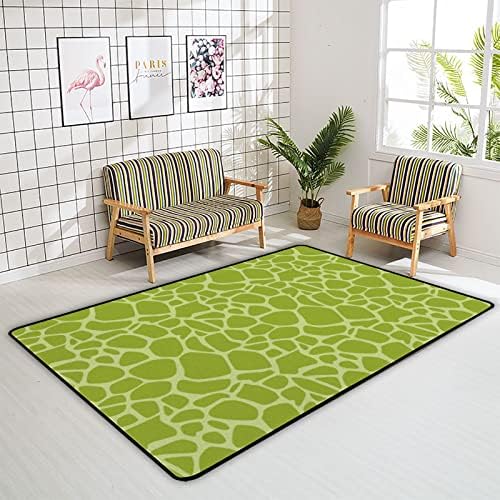 זוחל שטיח מקורה מחצלת משחק ירוק חלק לסלון חדר שינה חינוכי חינוך חינוכי שטיח שטיח 60x39 אינץ '