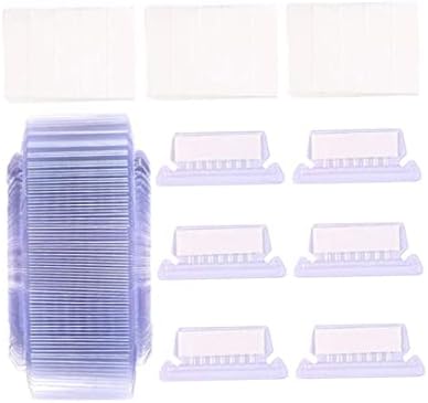 50 יחידות קובץ תיקיית כרטיסיות תליית ברור פלסטיק תווית מחזיקי ומוסיף לזיהוי מהיר של תליית קבצי קובץ תיקיות