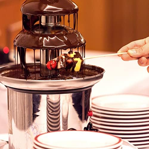 מיקרון שוקולד פונדו מזרקת 3 שכבות מכונת שוקולד להמסה חשמלית מיני שוקולד חם פונדו סיר נירוסטה מזרקת שוקולד אגן מחומם