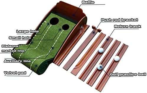 גולף לשים מחצלת ירוק מקורה וחיצוני עם אוטומטי כדור להחזיר,משחק בפועל גולף מתנות לבית, משרד, בחצר האחורית מקורה גולף ושימוש