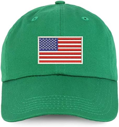 חנות הלבשה אופנתית נוער דגל אמריקאי לבן כובע בייסבול כותנה לא מובנה