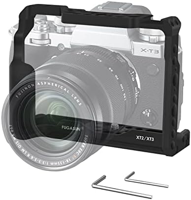 כלוב מצלמה Fuji XT2 כלוב מצלמה XT3, אבטחה סגורה מובחרת XT2 XT3 כלוב מצלמה עבור FUJI X-T2 מצלמת X-T3