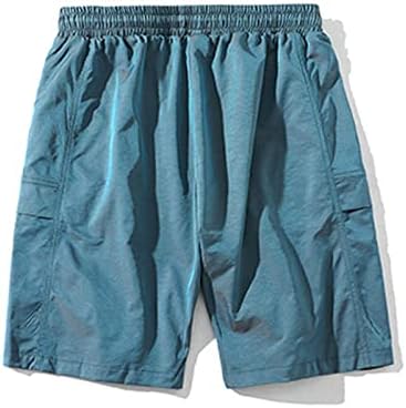 מכנסי מטען לגברים של Hehoah רופפים מכנסיים קצרים של מטען לכיס רב-כיס מזדמנים