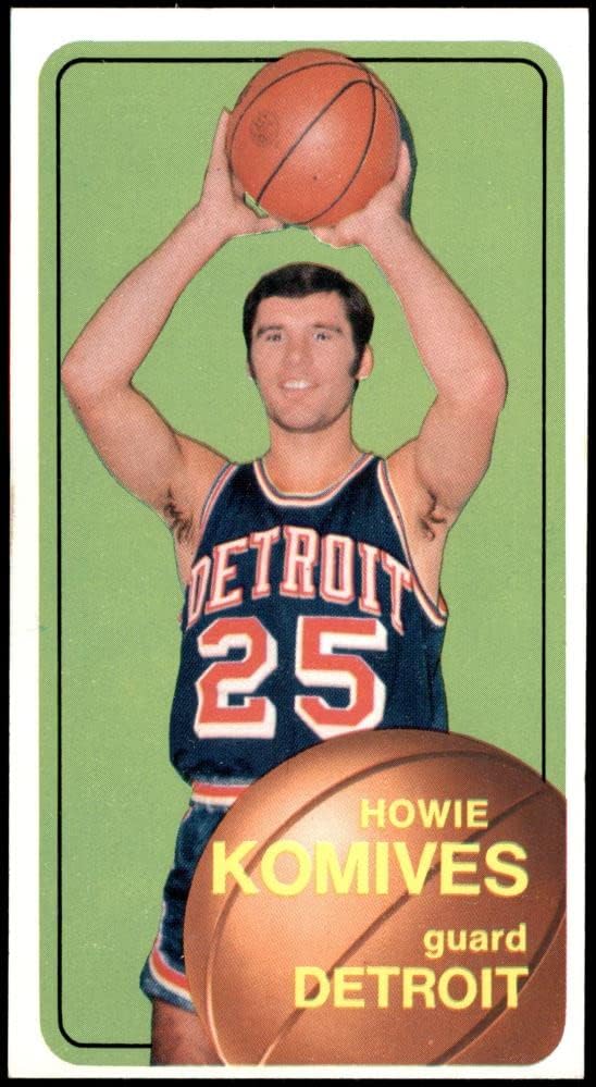 1970 Topps 42 Howie Komives Detroit Pistons NM Pistons Bowling Green