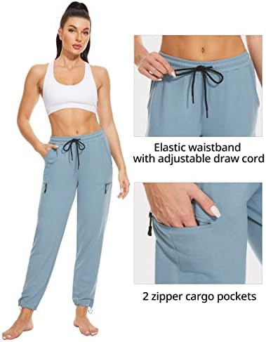 מכנסי טרנינג של מכנסי טרנינג של מכנסי טרנינג של מכנסי יוגה מיוחדים מכנסי ג'רזי רגל ישר עם 5 כיסי רוכסן