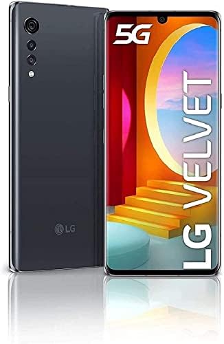 LG Velvet 128GB תצוגה 48MP מצלמה משולשת LM -G900TM GSM טלפון לא נעול - אורורה גריי