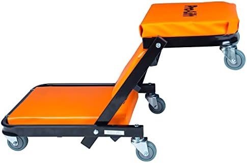 מטפס זי מתקפל פרו-ליפט-2-ב-1 מטפס רכב מתקפל מתגלגל ומושב-40 כיסא מוסך רולר מתכוונן נשכב או יושב, קיבולת של